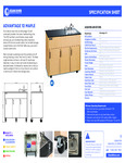 SINK PORT ADVANTAGE 24X48X37 MPL spec sheet