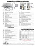 Advance Tabco Sink Accessories Specsheet Advance Tabco Sink Accessories Specsheet