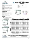 Advance Tabco TFMSLAG Specs Advance Tabco TFMSLAG Specs