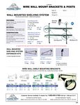 Advance Tabco Wall Brackets Spec Sheet