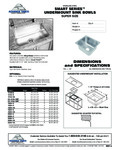 Advanced Tabco 1014A-10 Spec Sheet