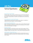 Zoll AED Plus Specsheet Zoll AED Plus Specsheet