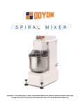Spiral Mixer Spec Sheet