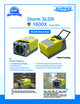 STORM 1600X DEHUMIDIFIER spec sheet