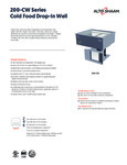 Alto-Shaam 200-CW specsheet