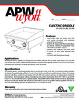 APW Wyott E36S Spec Sheet APW Wyott E36S Spec Sheet