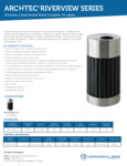 ArcTec Riverview 25 gal Waste Bin Specs