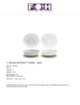 Front of The House DBO163BEP22 Artefact? 7Ash Round Porcelain Bowl - 6/Case Front of The House DBO163BEP22 Artefact? 7Ash Round Porcelain Bowl - 6/Case