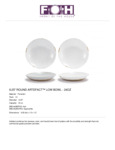 Front of The House DBO162BEP23 Artefact? 9 1/4Ash Round Porcelain Low Bowl - 12/Case Front of The House DBO162BEP23 Artefact? 9 1/4Ash Round Porcelain Low Bowl - 12/Case