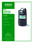 Ashland UT56 Utility Pump Spec Sheet Ashland UT56 Utility Pump Spec Sheet