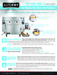 AutoFry MTI-40C 5.5 Gallon Double Basket Automatic Ventless Fryer Spec Sheet AutoFry MTI-40C 5.5 Gallon Double Basket Automatic Ventless Fryer Spec Sheet