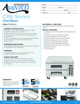 Avantco CBE-36-HC 36 2 Drawer Refrigerated Chef Base Specsheet Avantco CBE-36-HC 36 2 Drawer Refrigerated Chef Base Specsheet