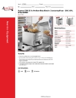 Avantco Equipment CKEF-1(8L)-H Specsheet