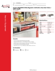 Avantco Flat Hot Dog Rollers Specsheet 177RG1812 Avantco Flat Hot Dog Rollers Specsheet 177RG1812