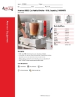 Avantco Equipment KB-2 Specsheet Avantco Equipment KB-2 Specsheet