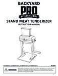 Avantco MT-31 Meat Tenderizer Parts Spec Sheet