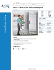 Avantco Refrigeration 178A23RHC Specsheet Avantco Refrigeration 178A23RHC Specsheet