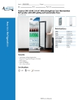 Avantco Refrigeration 178GDC15WC Specsheet Avantco Refrigeration 178GDC15WC Specsheet