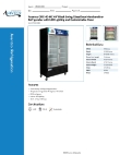 Avantco Refrigeration 178GDC40BC Specsheet Avantco Refrigeration 178GDC40BC Specsheet