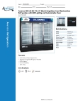 Avantco Refrigeration 178GDC69BC Specsheet Avantco Refrigeration 178GDC69BC Specsheet