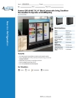 Avantco Refrigeration 178GDC69HCB Specsheet Avantco Refrigeration 178GDC69HCB Specsheet