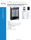 Avantco Refrigeration 178GDS33BC Specsheet Avantco Refrigeration 178GDS33BC Specsheet