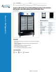 Avantco Refrigeration 178GDS47BC Specsheet Avantco Refrigeration 178GDS47BC Specsheet