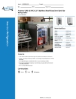 Avantco Refrigeration 178UBB1GHCS Specsheet Avantco Refrigeration 178UBB1GHCS Specsheet
