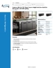 Avantco Refrigeration 178UBB4HC Specsheet Avantco Refrigeration 178UBB4HC Specsheet