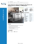 Avantco Refrigeration 178UDD2CTS4 Specsheet