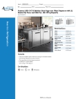 Avantco Refrigeration 178UDD3CTS Specsheet Avantco Refrigeration 178UDD3CTS Specsheet