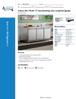 Avantco Refrigeration 178ZUC72RHC Specsheet Avantco Refrigeration 178ZUC72RHC Specsheet