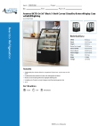 Avantco Refrigeration ARC-271Y DRY BLACK Specsheet Avantco Refrigeration ARC-271Y DRY BLACK Specsheet