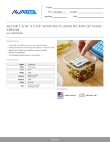 AvaTek 334PCSPLABEL Specsheet
