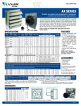 Canarm AX-EC Specsheets Canarm AX-EC Specsheets