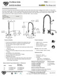 FAUCET PRERN WALL 8"C 6"WALL BRACKET LVR 1.15 GPM spec sheet