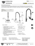 FAUCET PRERN WALL 8"C 16"RSR 44"H 1.15 GPM spec sheet