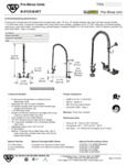 FAUCET PRERN WALL 8" 18"RSR 1.15GPM INSTL KIT spec sheet