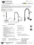 FAUCET PRERN WALL 8" 18"RSR 1.15GPM INSTL KIT spec sheet