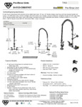 FAUCET PRERN WALL 8"C 18"RSR 44"H 1.15 GPM spec sheet