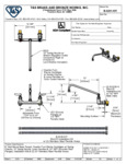 FAUCET WALL 8" C 12" SWING LVR HNDL INSTALL KIT spec sheet