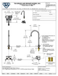 FAUCET DECK MT SNGL 5-3/4 GNECK DBL PEDAL 1.5 GPM FAUCET DECK MT SNGL 5-3/4 GNECK DBL PEDAL 1.5 GPM