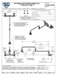 FAUCET FILLER WALL MT 8"C 24" DJ NOZZLE HR 9.55GPM