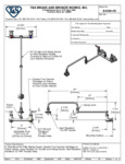 FAUCET FILLER WALL MT 8"C 24" DJ NOZZLE 9.55 GPM FAUCET FILLER WALL MT 8"C 24" DJ NOZZLE 9.55 GPM