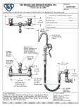FAUCET FILLER WALL MT 8"C 60" SS HOSE 3.68 GPM FAUCET FILLER WALL MT 8"C 60" SS HOSE 3.68 GPM