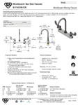 FAUCET DECK WORKBOARD 8" C GNECK WB HNDL 2.2 GPM spec sheet