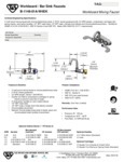 FAUCET WALL WORKBOARD 4" C GNECK WB HNDL 2.2 GPM spec sheet FAUCET WALL WORKBOARD 4" C GNECK WB HNDL 2.2 GPM spec sheet