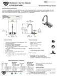 FAUCET WALL WORKBOARD 4" C GNECK LVR HNDL 2.2 GPM spec sheet