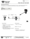WASTE VALVE 3"X2" W/ BSP ADAPTER spec sheet WASTE VALVE 3"X2" W/ BSP ADAPTER spec sheet