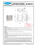 Bobrick 50516 spec sheet Bobrick 50516 spec sheet